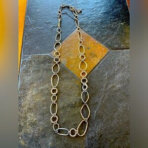Brighton chain necklace 36”extends to 38”free formed organic shapes